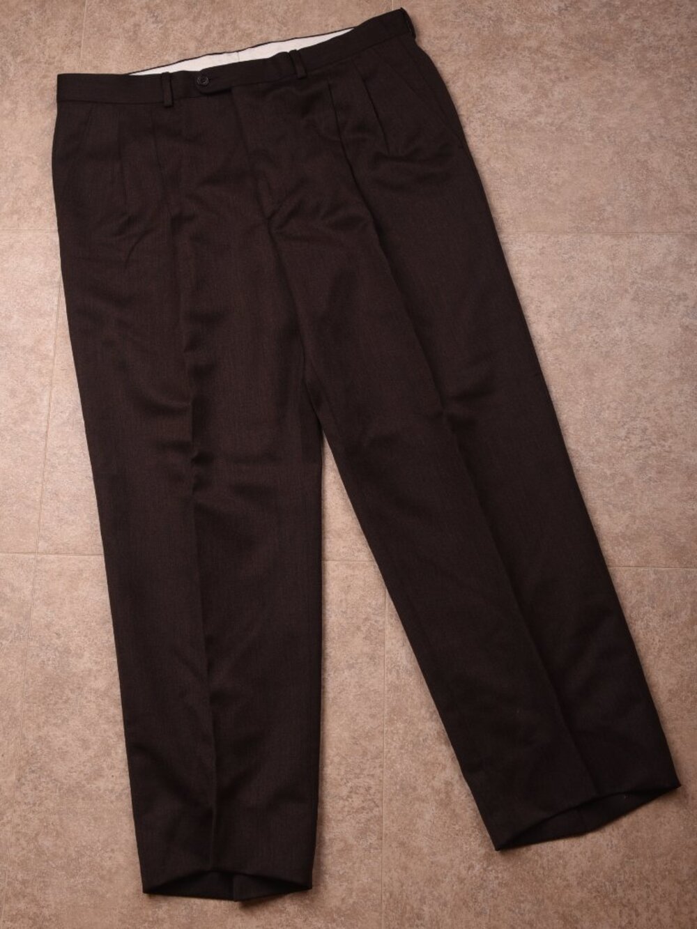 Vintage Philips Taylor Pleated Dress Trousers — Made in Italy (100% Lana Wool)